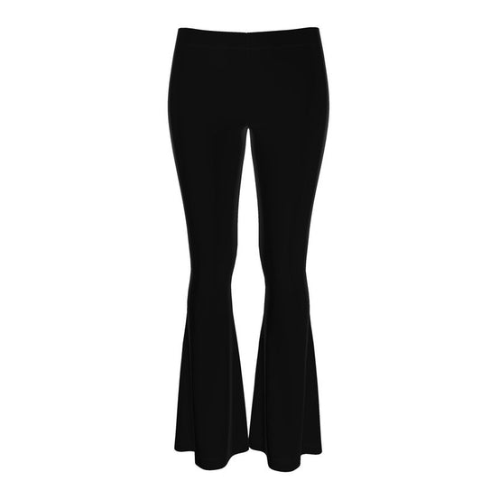BizzyBodiez Black High Waisted Flared Leggings