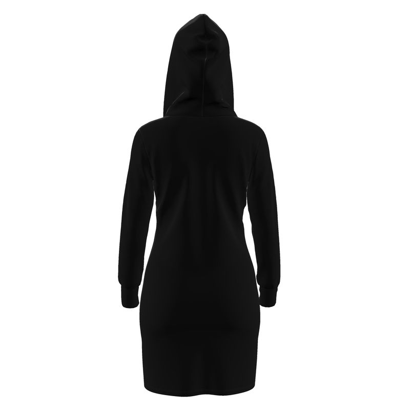 BizzyBodiez Black Hoodie Dress