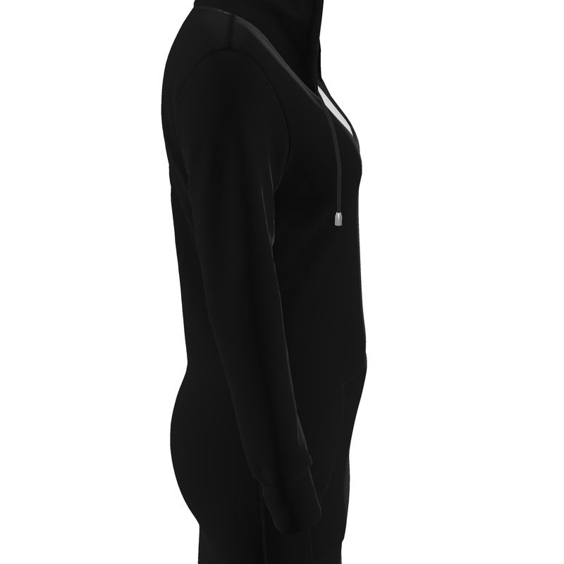 BizzyBodiez Black Hoodie Dress